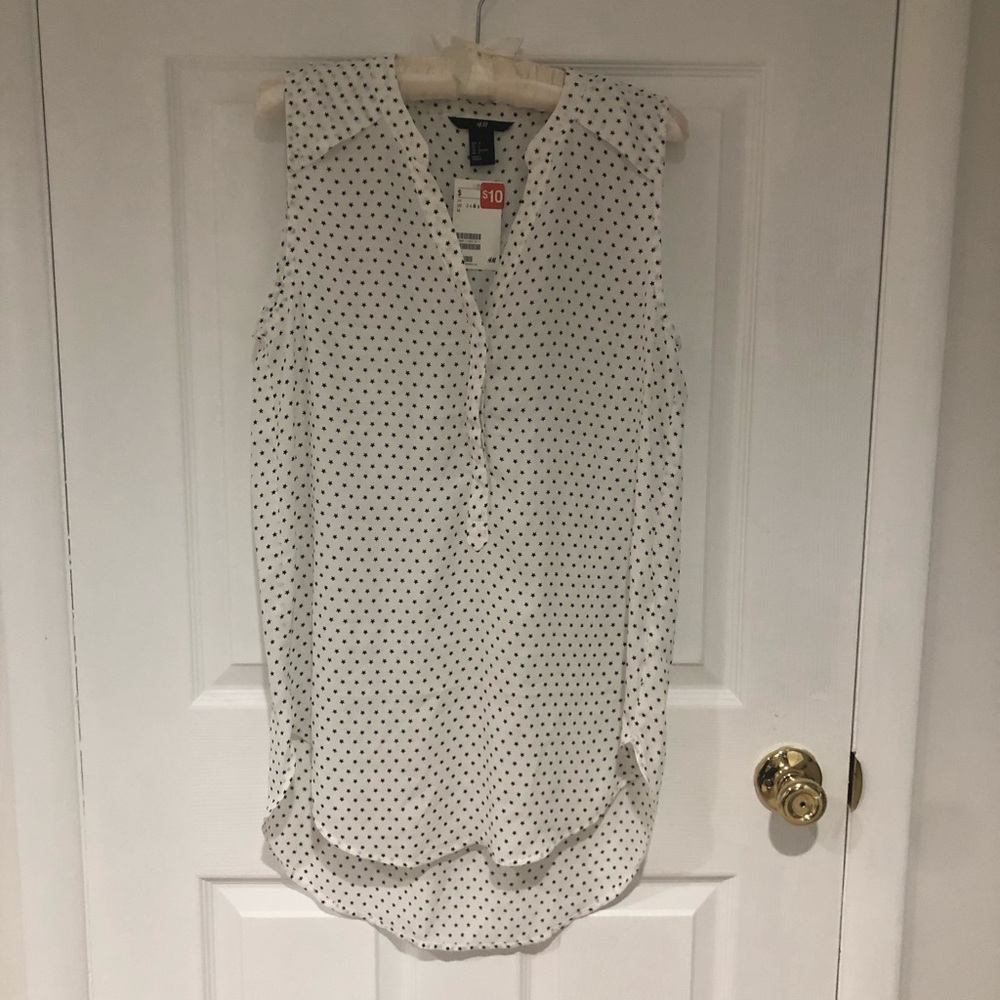 NEW H&M polka dot top